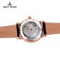 Reef Tiger/RT Casual Men's Designer Watches Tourbillon Automatic Watches with Date Day Rose Gold Alligator Strap Watch RGA191