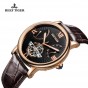 Reef Tiger/RT Casual Watches Tourbillon Automatic Watches with Date Day Rose Gold Fashion Designer Watch for Men RGA191