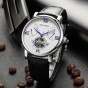 Reef Tiger/RT Top Quality Tourbillon Watches Fashion Designer Watch and Calfskin Leather with Date Day Watches RGA191