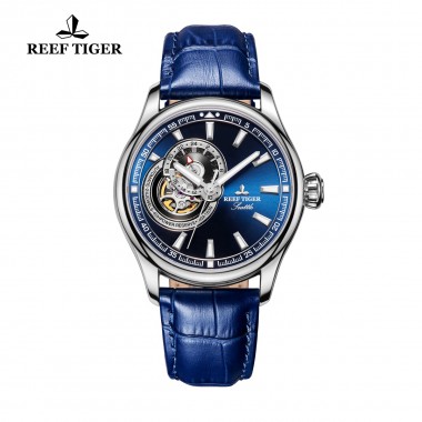 Reef Tiger/RT Dress Men Watch Tourbillon Watches Top Brand Luxury Automatic Mechanical Watch Relogio Masculino RGA1639-YLL