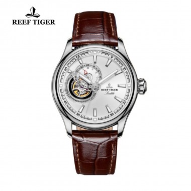 Reef Tiger/RT Dress Men Watch Tourbillon Watches Top Brand Luxury Automatic Mechanical Watch Relogio Masculino RGA1639-YWS