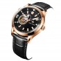 Reef Tiger/RT Top Brand Automatic Rose Gold Watch Leather Strap Tourbillon Wrist Watches Relogio Masculino RGA1693-2-PBB