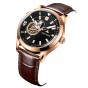 Reef Tiger/RT Top Brand Automatic Rose Gold Watch Leather Strap Tourbillon Wrist Watches Relogio Masculino RGA1693-2-PBW