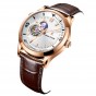 Reef Tiger/RT Top Brand Automatic Rose Gold Watch Leather Strap Tourbillon Wrist Watches Relogio Masculino RGA1693-2-PWW