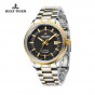 Reef Tiger/RT Watches Steel/Rose Gold Two Tone Business Dress Watch For Men Miyota 9015 Super Luminous Automatic Watches RGA8015