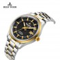 Reef Tiger/RT Watches Steel/Rose Gold Two Tone Business Dress Watch For Men Miyota 9015 Super Luminous Automatic Watches RGA8015