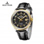 Reef Tiger/RT Watches Hot Design Dress Business Watch with Date Luminous Hands Automatic Watch Steel Case Rose Gold RGA8015-PBB