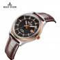 Reef Tiger/RT Watches Hot Design Dress Business Watch with Date Luminous Hands Automatic Watch Steel Case Rose Gold RGA8015-PBS