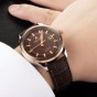 Reef Tiger/RT Watches Hot Design Dress Business Watch with Date Luminous Hands Automatic Watch Steel Case Rose Gold RGA8015-PSB