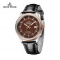 Reef Tiger/RT Watches Hot Design Dress Business Watch with Date Luminous Hands Automatic Watch Steel Case Rose Gold RGA8015-PSB