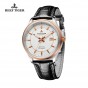 Reef Tiger/RT Watches Hot Design Dress Business Watch with Date Luminous Hands Automatic Watch Steel Case Rose Gold RGA8015-PWB