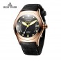 Reef Tiger/RT Luxury Men's Luminous Sport Watches with Date Dark Calfskin Leather Automatic Wrist Watches RGA704