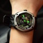 Reef Tiger/RT Luxury Dive Sport Watch Luminous Dial Nylon/Leather/Rubber Strap Automatic Creative Design Watch RGA90S7
