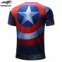 TUNSECHY 3D Digital Printing T-Shirt Captain America Avenger Heroes Round Collar Short Sleeve T-Shirts Wholesale And Retail