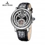 Reef Tiger/RT Designer Watches for Men Tourbillon Automatic Watches with Blue Crystal Crown And Alligator Strap RGA192