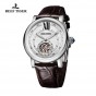 Reef Tiger/RT Mens Fashion Brand Analog Tourbillon Automatic Watch Genuine Leather Strap 316L Steel Watches RGA192