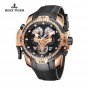 Reef Tiger/RT Designer Watches for Men Big Dial Complicated Watch with Perpetual Calendar Rubber Strap Watch RGA3503