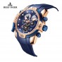 Reef Tiger/RT Sport Mens Watch with Complicated Big Dial Perpetual Calendar Steel Mechanical Watch RGA3503