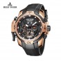 Reef Tiger/RT Mens Sport Watch with Year Month Date Day Calendar Big Dial Rose Gold Transformer Edition Watches RGA3532