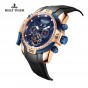 Reef Tiger/RT Mens Sport Rose Gold Watch Big Dial Transformer Edition Watches with Year Month Date Day Calendar RGA3532