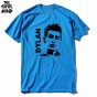 THE COOLMIND 100 Cotton Short Sleeve Casual Knitted Comfortable Bob Dylan Printed Men T Shirt