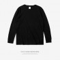INFLATION 2017 Autumn New Organic Cotton O-Neck Full Sleeve Length T-Shirt Men Solid Color Hip Hop Long Regular T-Shirt 103W16