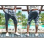 Men Summer Cargo Shorts Bermuda Homme Solid Casual Men Mens Short Pants Jogger Men Clothing Beach Drop Crotch Boardshorts