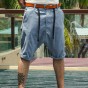 Men Summer Cargo Shorts Bermuda Homme Solid Casual Men Mens Short Pants Jogger Men Clothing Beach Drop Crotch Boardshorts