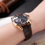OBLVLO 12 Constellation Fashion Automatic Mechanical Watch for Men Luminous Earth Star Leather Strap Waterproof Gift Clock GC-PBS
