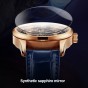 OBLVLO 12 Constellation Fashion Automatic Mechanical Watch for Men Luminous Earth Star Leather Strap Waterproof Gift Clock GC-PLL