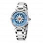 Reef Tiger/RT Fashion Lily Women Watch Steel Diamonds Bezel Lady Automatic Watches Relogio Feminino RGA1599-YLY