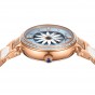 Reef Tiger/RT Fashion Lily Women Watch Rose Gold Diamonds Bezel Lady Automatic Watches Relogio Feminino RGA1599-PLP