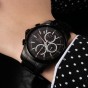 Reef Tiger/RT Mens Sport Quartz Watches with Chronograph and Date Black Steel Casual Stop Watch with Super Luminous RGA1663-BBBR