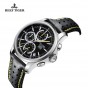 Reef Tiger/RT Mens Sport Quartz Watches with Chronograph and Date Black Casual Stop Watch with Super Luminous RGA1663-YBLG