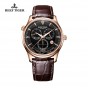 Reef Tiger/RT Luxury Designer Men's Watch with World Time Date Rose Gold Automatic Watch RGA1951