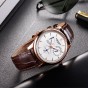 Reef Tiger/RT Luxury Men's Elegant Automatic Watches with Power Reserve Complete Calendar Rose Gold Watch RGA1980