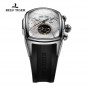 Reef Tiger/RT Fashion Men's Sport Watches with Big Dial Tourbillon Stainless Steel Rubber Strap Automatic Watch RGA3069