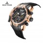 Reef Tiger/RT Mens Sport Watch Calendar Big Dial Rose Gold Transformer Edition Watches with Year Month Date Day RGA3532