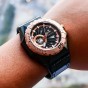 Reef Tiger Men Sports Watches Dive Automatic Mechanical skeleton Watches Leather Strap Relogio Masculino RGA6903-S-BPBB