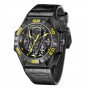 Reef Tiger Limited Watch Men Automatic Mechanical All Black Skeleton Waterproof Leather Strap RGA6912-BBGL