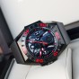 Reef Tiger Limited Watch Men Automatic Mechanical All Black Red Skeleton Waterproof Rubber Strap RGA6912-BBRR