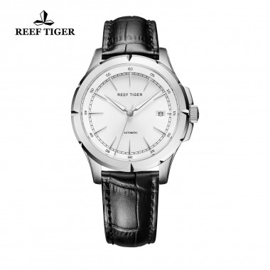 Reef Tiger/RT Watches New Luxury Brand Automatic Watch Date Business Watches Steel Case Luminous Watch for Men RGA819-YWBS