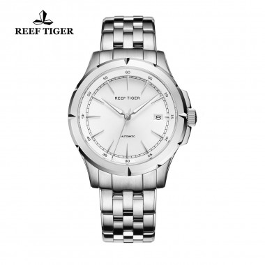 Reef Tiger/RT Watches New Arrival Business Dress Watches Automatic Date Mens Full Steel Luminous Watches RGA819-YWYS