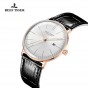 Reef Tiger/RT Men Luxury Brand Automatic Watch Leather Strap Blue Dial Rose Gold Casual Watches RGA8215-PWB