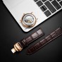 Reef Tiger/RT Men Luxury Brand Automatic Watch Leather Strap Blue Dial Rose Gold Casual Watches RGA8215-PWS