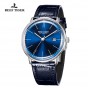 Reef Tiger/RT Luxury Brand Ultra Thin Watch Men Leather Strap Steel Automatic Watches Waterproof RGA8215-YLL