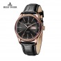 Reef Tiger/RT Classic Dress Brand Watches With Date Day Rose Gold  Calfskin Strap Watches Automatic Watch For Men RGA8232