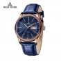 Reef Tiger/RT Classic Dress Brand Watches With Date Day Rose Gold  Calfskin Strap Watches Automatic Watch For Men RGA8232-PLL