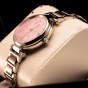 Reef Tiger/ RT Pink Dial Fashion Diamond Women Watches Stainless Steel Bracelet Automatic Luxury Watch RGA1584