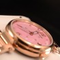 Reef Tiger/ RT Pink Dial Rose Gold Luxury Fashion Diamond Women Watches Stainless Steel Bracelet Mechanical Watch RGA1584